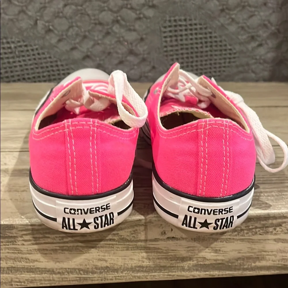 Converse Pink and White Chuck Taylor Sneakers - Picture 5 of 9